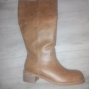 Women's Knee High Square Toe Boots